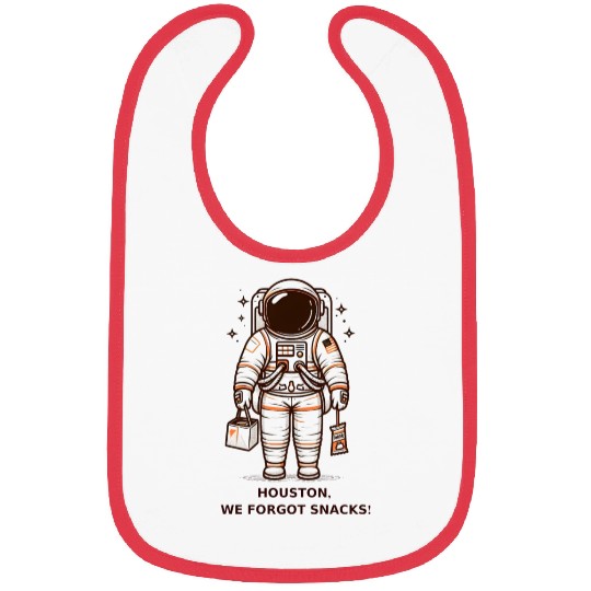 Houston, We Forgot Snacks! Bibs