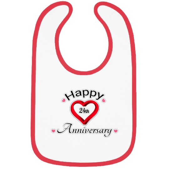 anniversary 24th Bibs
