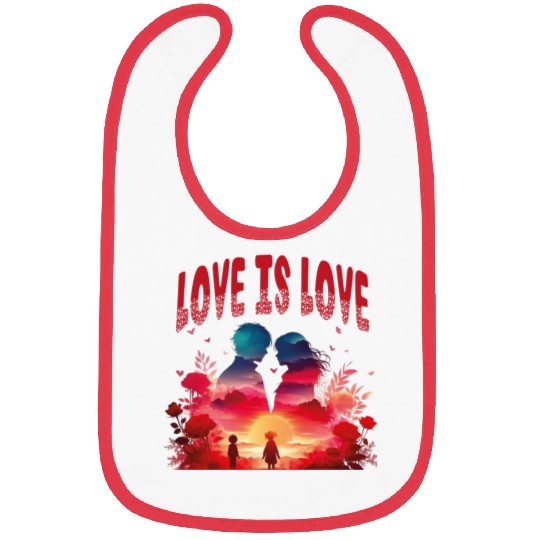 LOVE IS LOVE Bibs