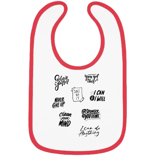 Cool Positive and Motivational Quotes Pack Bibs