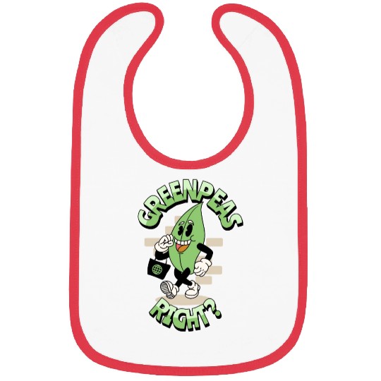 Groovy vegetable greenpeas Bibs