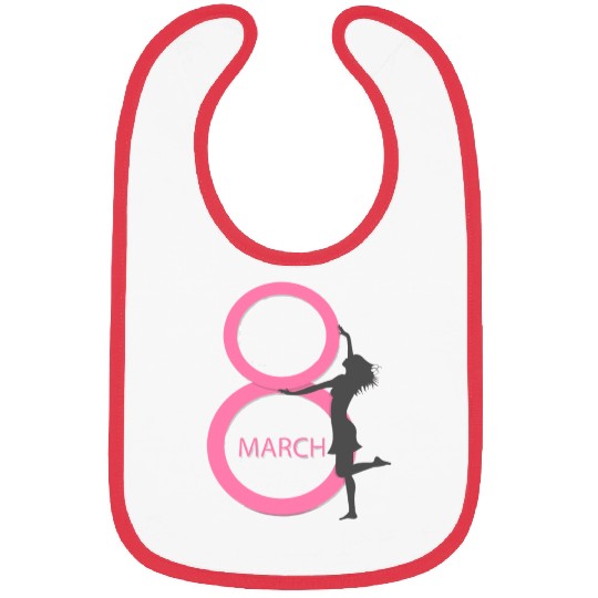 Woman International Womens Day Typeface Typography Bibs
