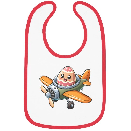Easter Egg Airplane Pilot Design Bibs