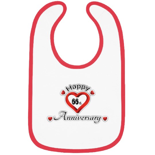 anniversary 66th Bibs