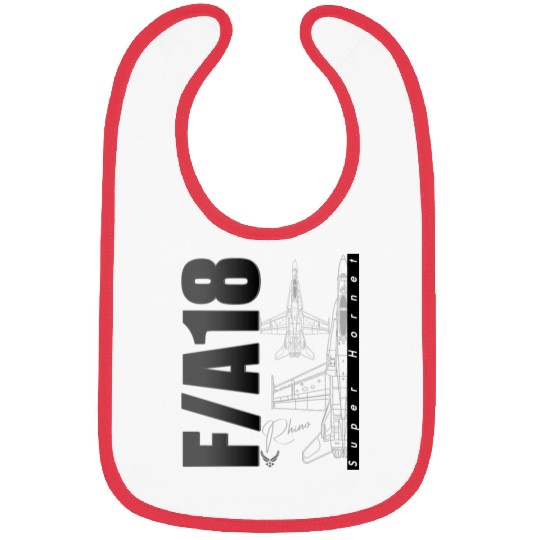 F18 Hornet Us Air Force Fighterjet Bibs