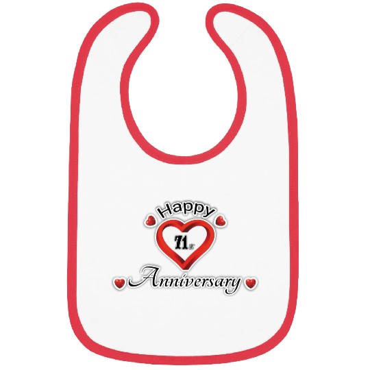 anniversary 71st Bibs