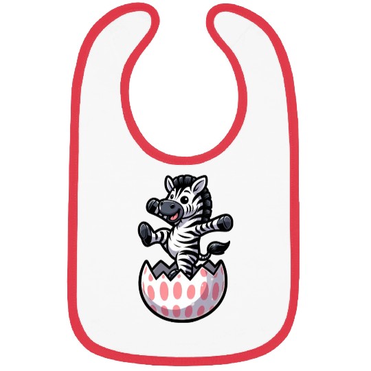 Easter Zebra Comic Easter Egg Bibs