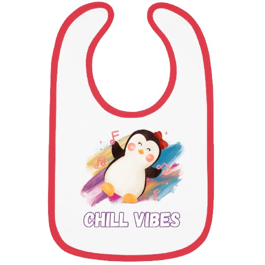 Joyful Penguin Harmony: Arctic Dance Delight Bibs