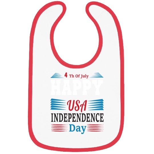 4 Th of July Happy USA Independence Day Bibs