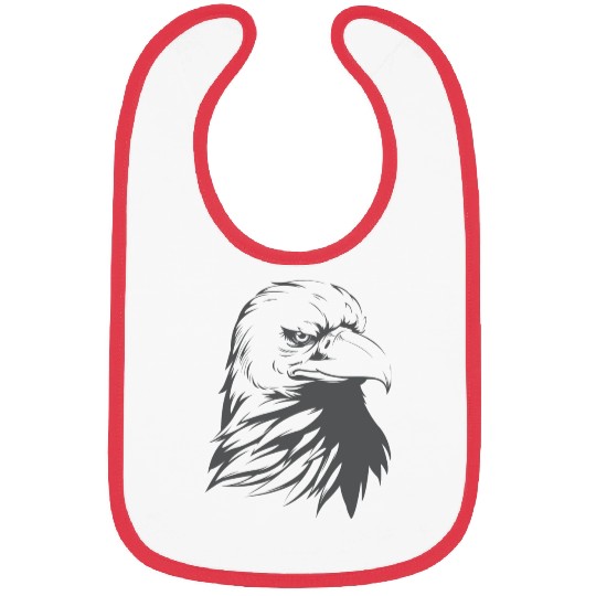 Bald Eagle Silhouette Bibs