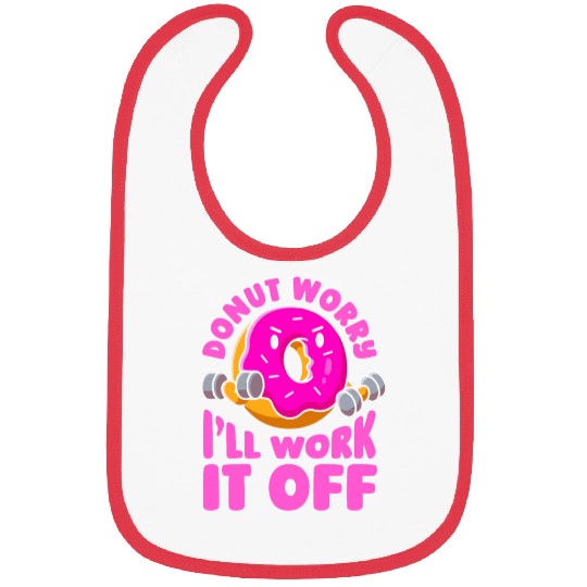 Fitness Donut Funny Donut Gym Bibs