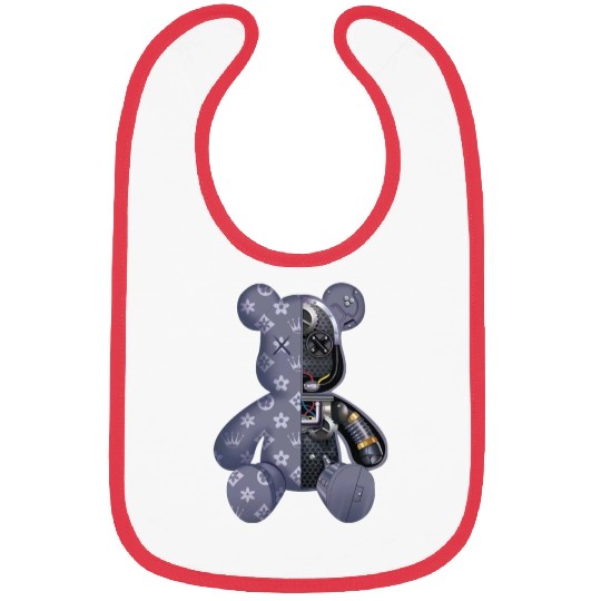 Contemporary Robot Bear Bibs