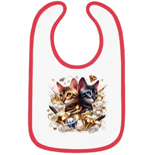 Fabulous Bengal Kittens Bibs