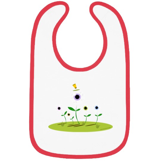 CIRCUS IN SPRING: EYES ON SPRING FLOWERS Bibs