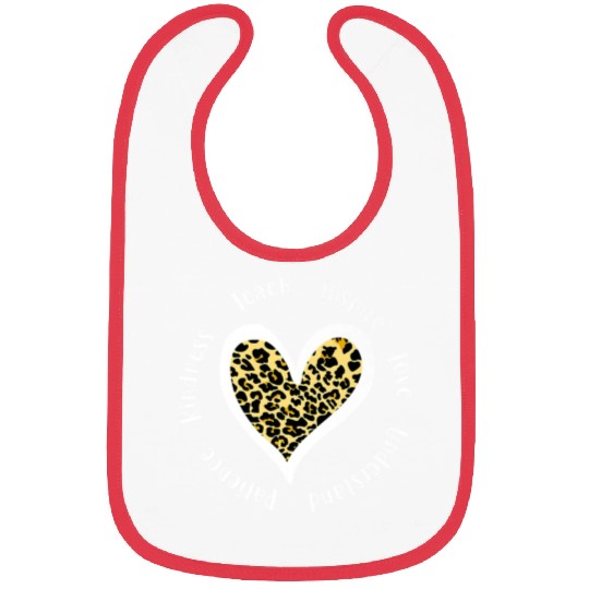 Leopard Print Teacher Bibs