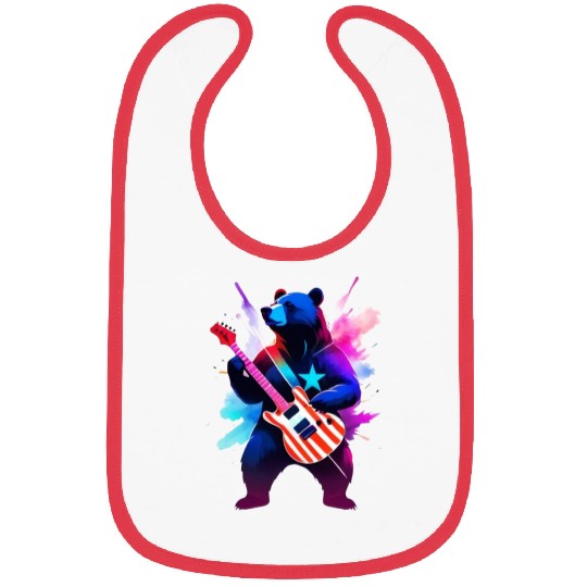 Merica Bear - Rock'n Out! Bibs