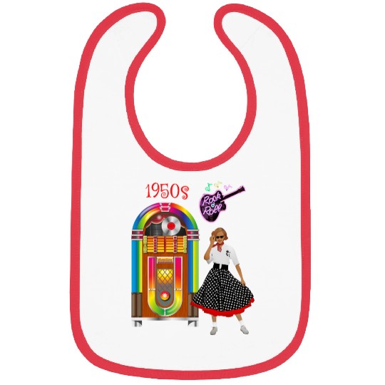 Rock and Roll Vintage Jukebox Bibs
