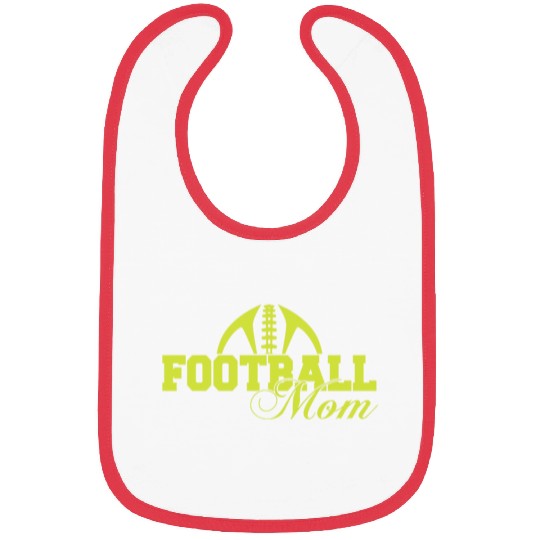 Yellow Football Mom Passion Is Gift Cool Bibs