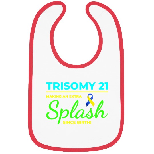 Down Syndrome Awareness Trisomy 21 Splash Bibs