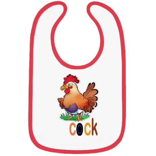 cute cock animal Bibs