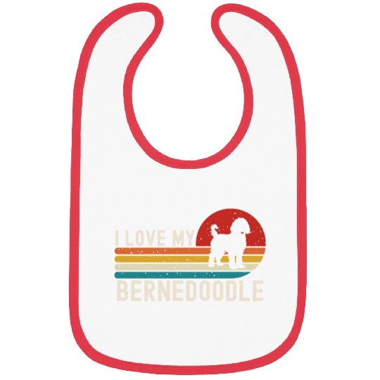 I Love My Bernedoodle Bibs