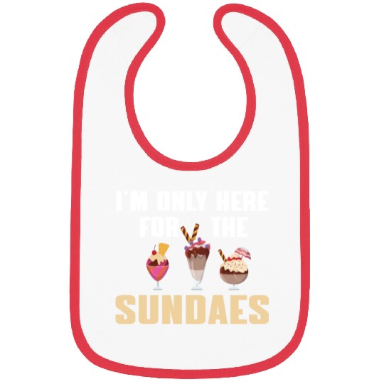 Funny Sundaes Ice Cream Quote Bibs