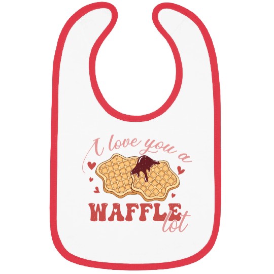 I Love You A Waffle Lot Bibs