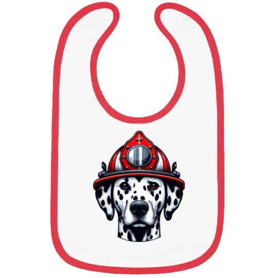 Braveheart Dalmatian: Firefighter's Companion Bibs
