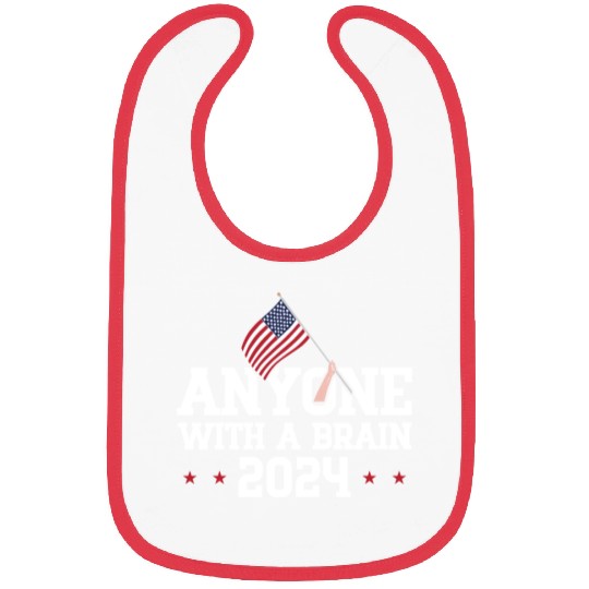 2024 Brain Vote Democracy Anti-Trump Bibs