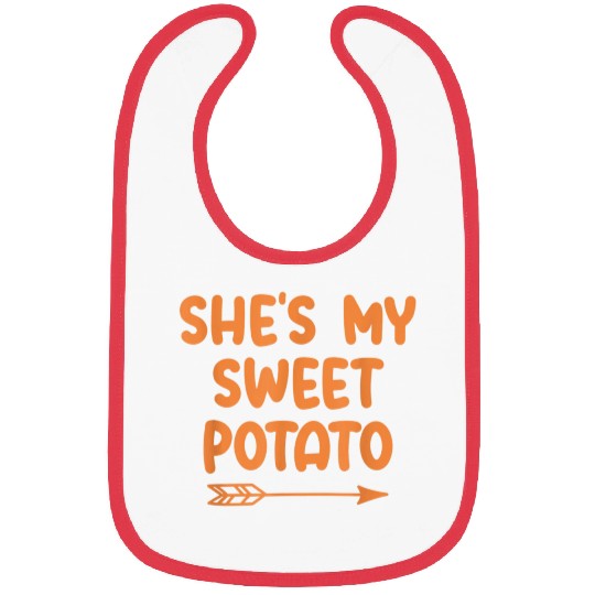 My Sweet Potato Couple Women Bibs