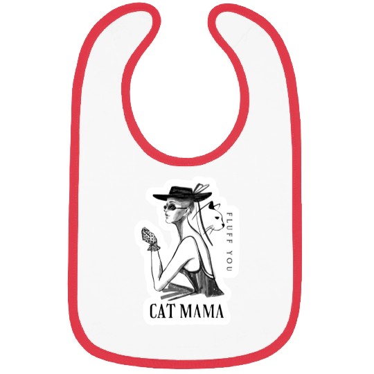 Cat Mama Bibs