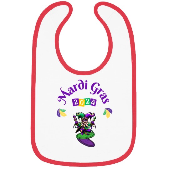 Mardi gras Funny Nola New orleans Louisiana Bibs