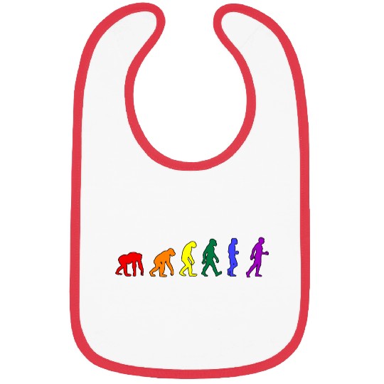Rainbow Evolution Bibs