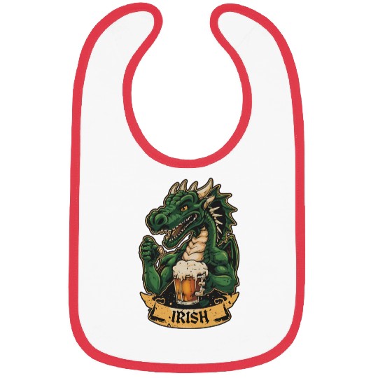 Irish Dragon St Patricks Day Bibs