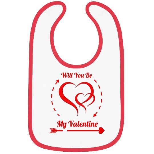 Valentine's Day. Bibs