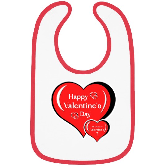Valentine's Day. Bibs