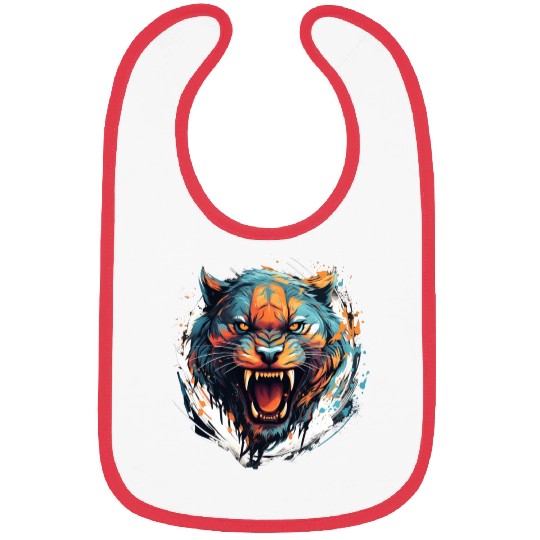 Angry Tiger Bibs