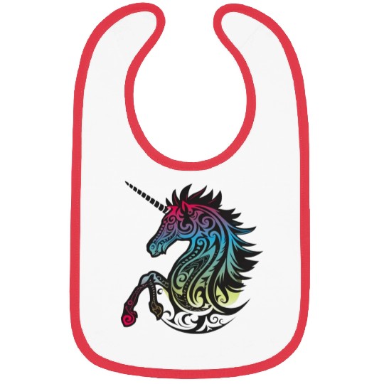 Mystical Rainbow Unicorn Art Bibs