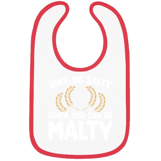 Salty or Malty Craft Beer Humor Bibs
