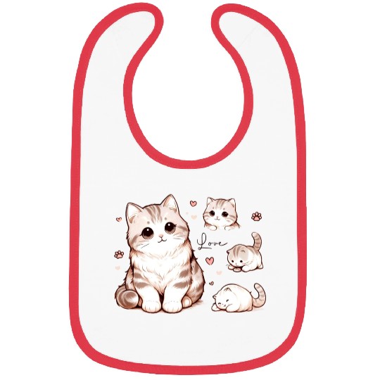Lovely Felines Bibs