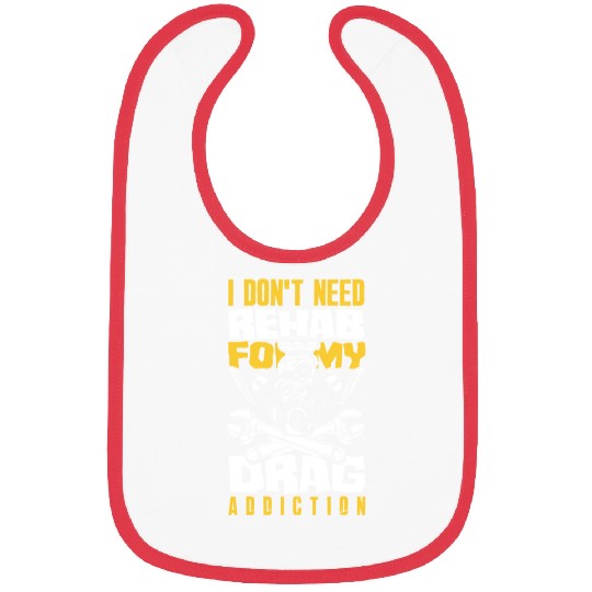 Funny Drag Race Drag Racing Gift Bibs