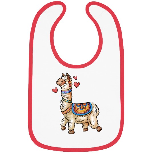 llama for animals lover Bibs