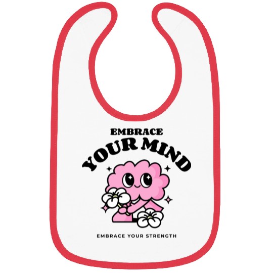 Design for mental health with a cute brain Bibs