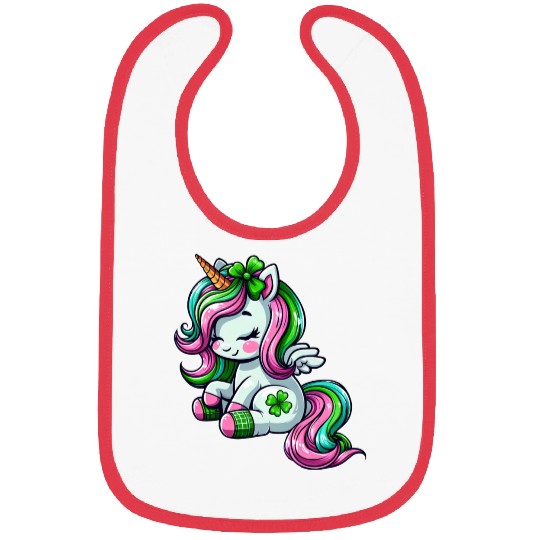 St. Patrick's Day Unicorn Celebration Design Bibs