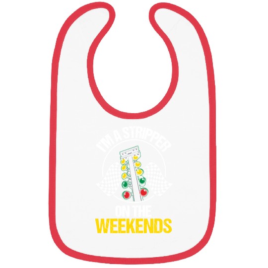 Racetrack Funny Drag Racing Bibs