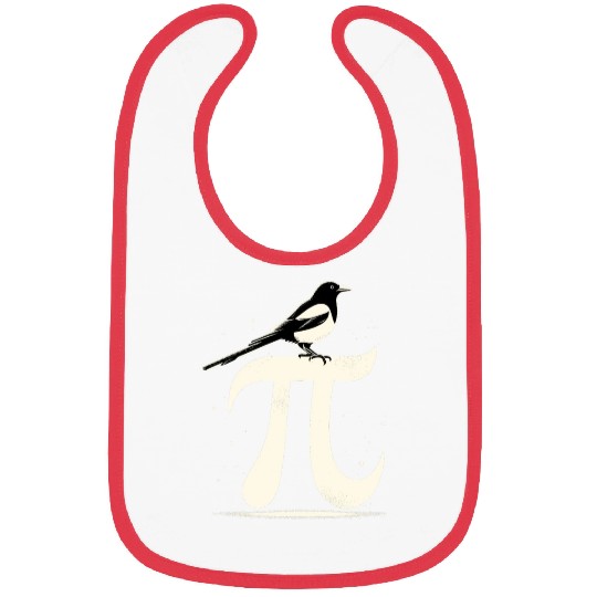 Magpie Symbol Pi Day Minimal Math Bird Watching Bibs