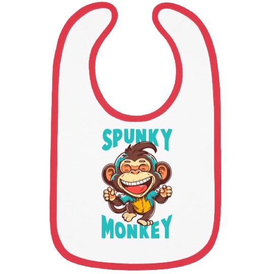 Spunky Monkey Bibs
