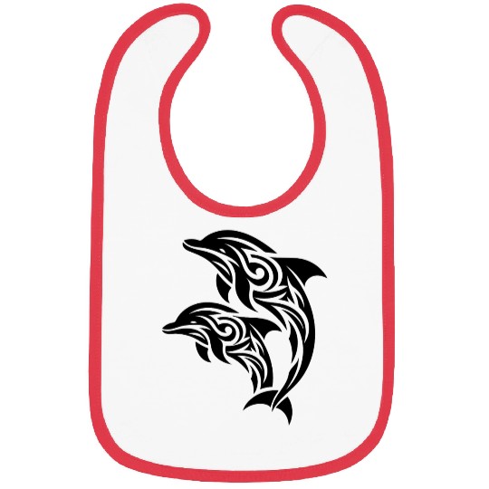 Bottlenose Dolphin T Tattoo Jumping Dolphins Bibs