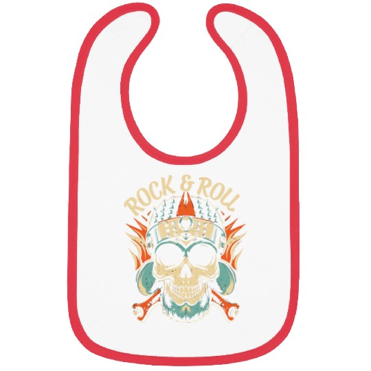Rock and Roll Skull Bibs