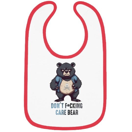 Don't F*cking Care Bear Bibs
